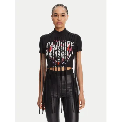 Zdjęcie Versace Jeans Couture T-Shirt 78HAHE01 Czarny Slim Fit