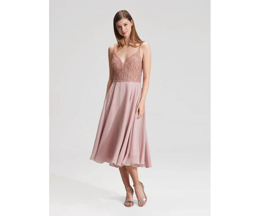 obrazek 1 Hey Kyla Sukienka koktajlowa 5AC106HK Różowy Slim Fit