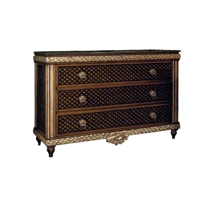 Picture Antique gold, walnut, marble - elegant SISSI chest of drawers - Collecion Alexandra