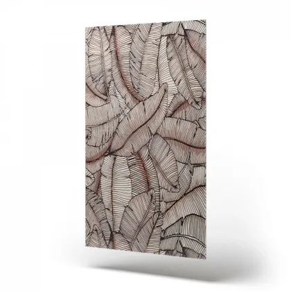 Zdjęcie Wyjątkowy obraz na płótnie z wzorem liści do nowoczesnego wnętrza