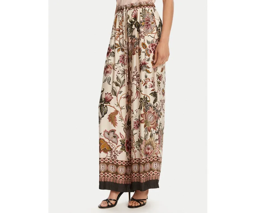 obrazek 1 ViCOLO Spodnie palazzo TD0829 Beżowy Wide Leg