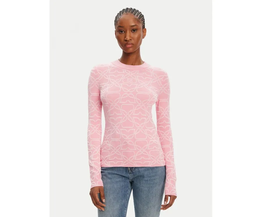obrazek 1 HUGO Sweter Satero 50542604 Czarny Slim Fit
