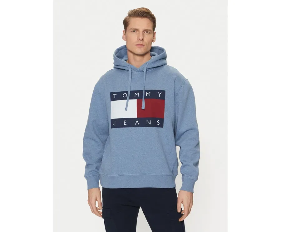 obrazek 1 Tommy Jeans Bluza Flag DM0DM21174 Niebieski Regular Fit
