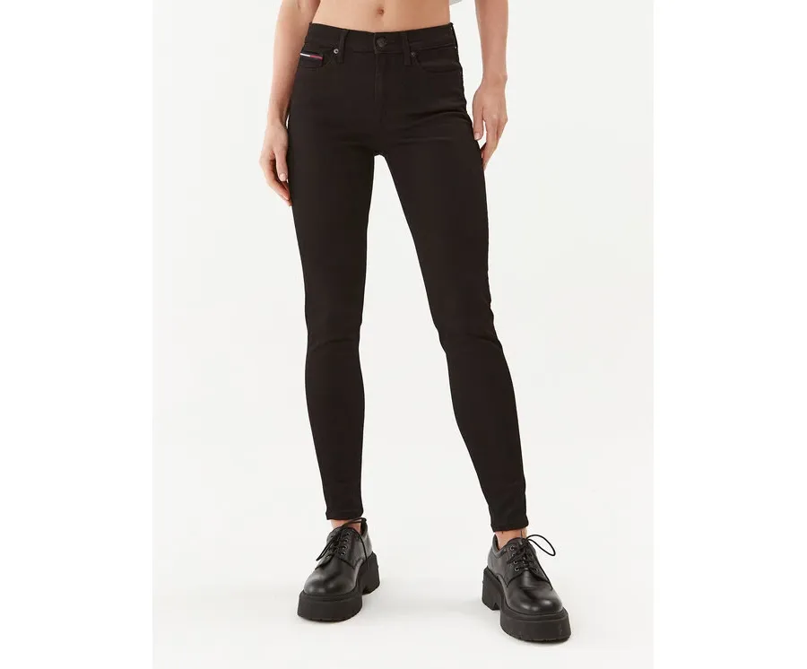 obrazek 1 Tommy Jeans Jeansy Nora DW0DW09216 Czarny Skinny Fit