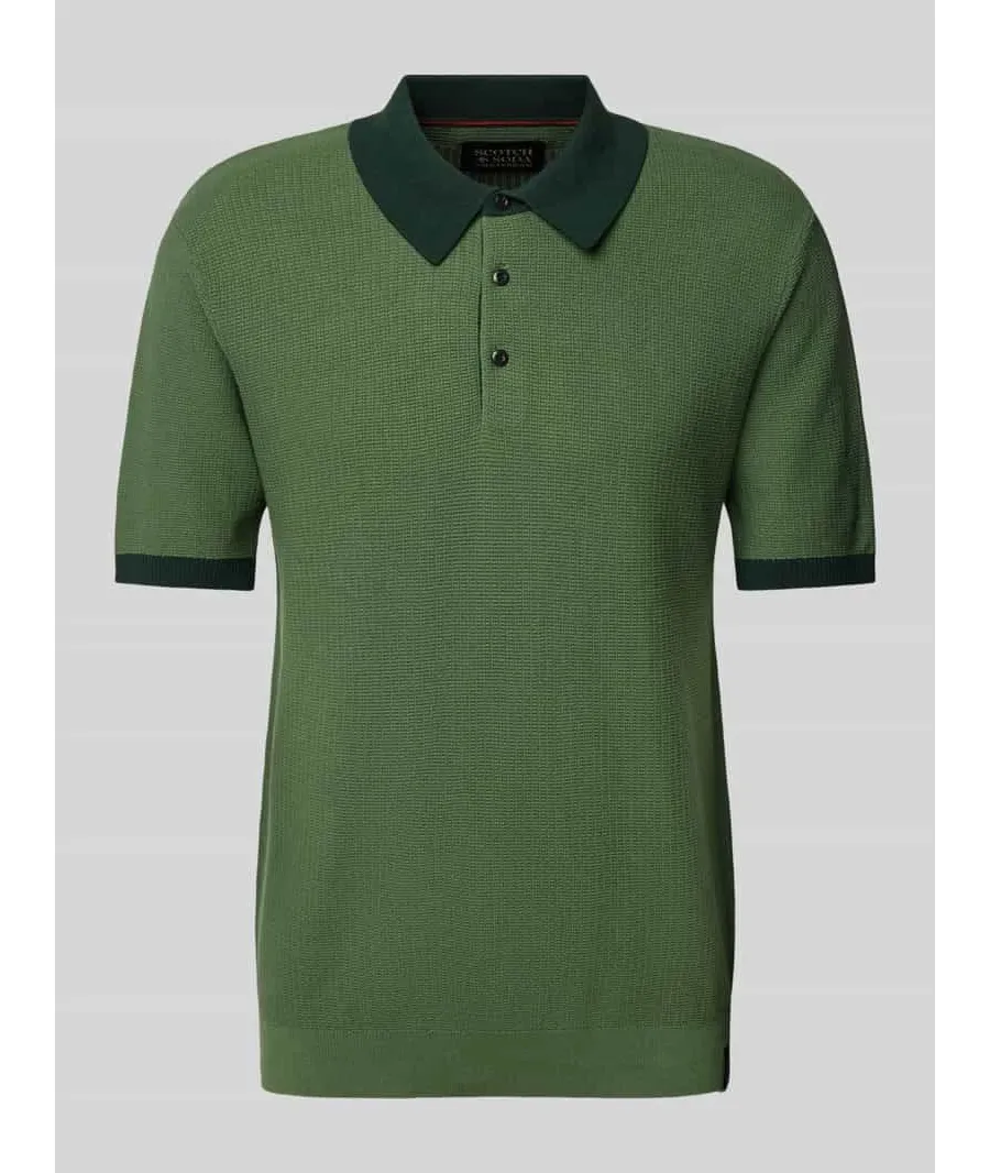 obrazek 1 Koszulka polo o kroju regular fit z fakturowanym wzorem