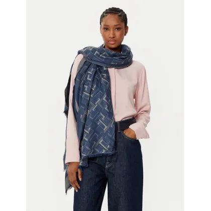 Zdjęcie Tommy Hilfiger Szal Distinct Jacquard Scarf AW0AW16372 Niebieski