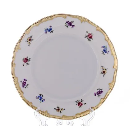 Zdjęcie Zestaw 6 talerzy z motywem kwiatów