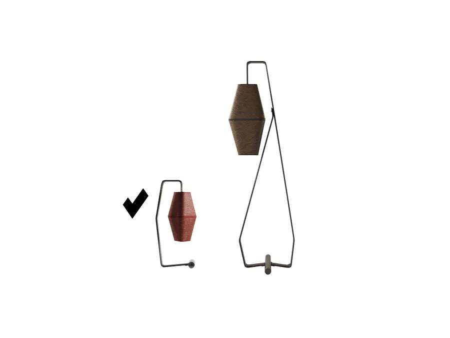 obrazek 1 Metal, skóra, tkanina - designerska, włoska lampa stołowa - Ulivi Salotti