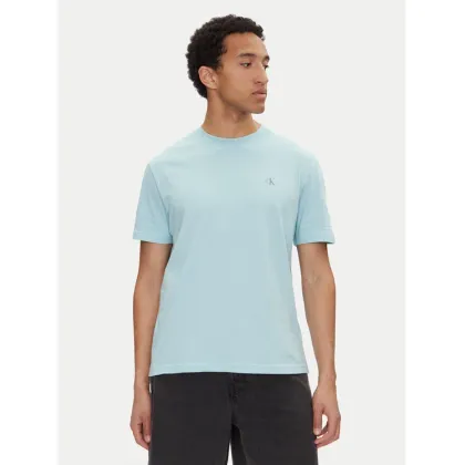 Zdjęcie Calvin Klein Jeans T-Shirt Painted J30J327523 Błękitny Regular Fit