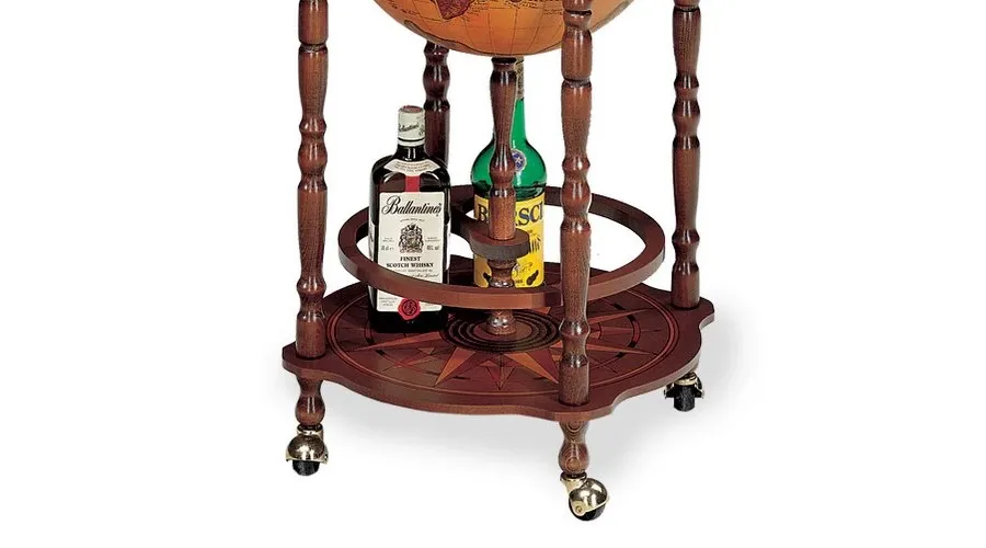 picture 3 Zoffoli 33 cm Bar Globe with bottle and glass holder