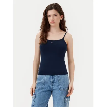 Zdjęcie Tommy Jeans Top Essential DW0DW20675 Granatowy Slim Fit