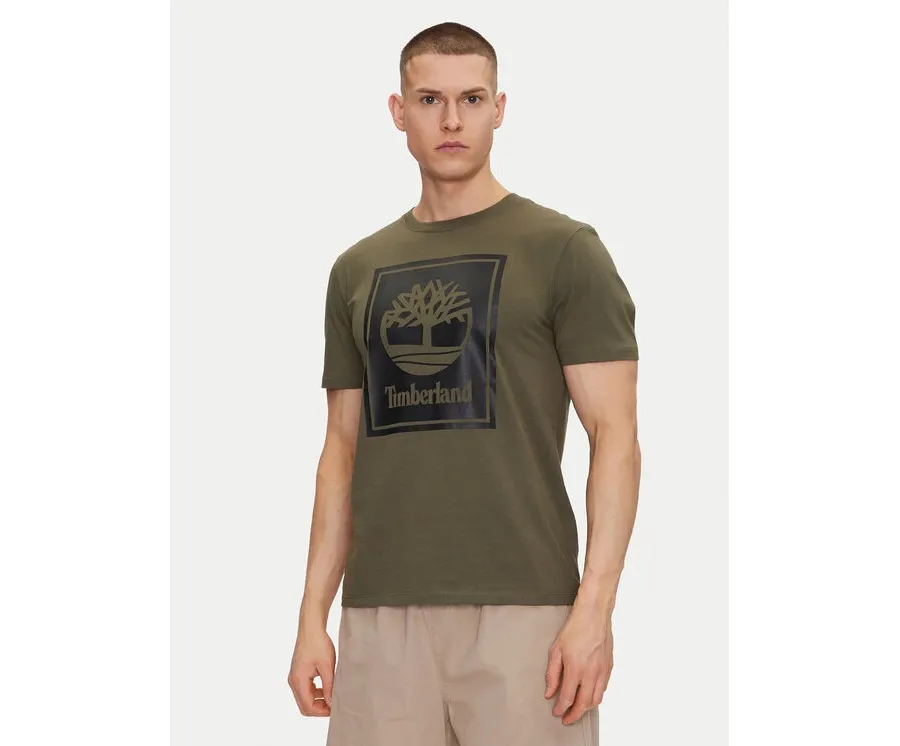 obrazek 1 Timberland T-Shirt TB0A5WQQ Zielony Regular Fit