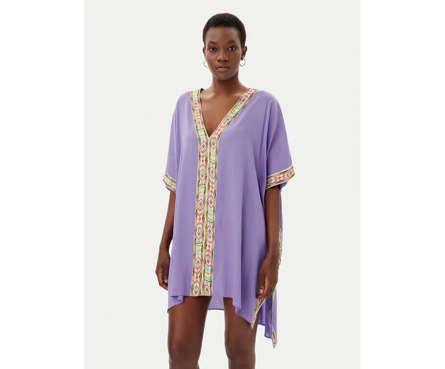 obrazek 1 LOLA CASADEMUNT Tunika LS2516056 Fioletowy Relaxed Fit