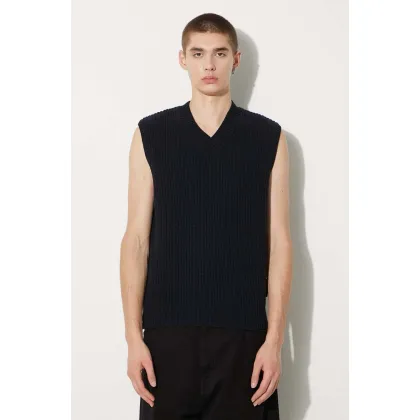 Zdjęcie Carhartt WIP kamizelka wełniana Marlon Vest Sweater kolor granatowy I033909.1CXX