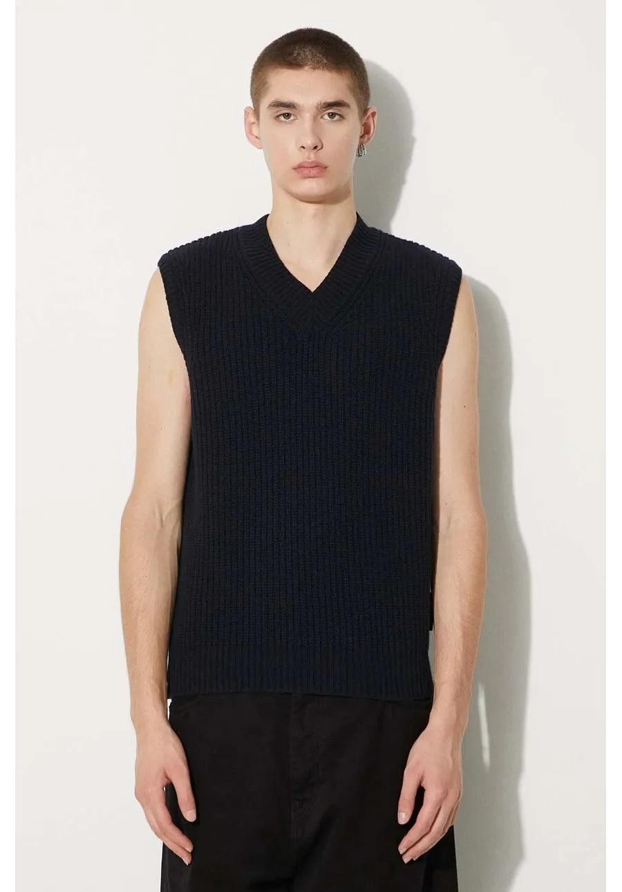 obrazek 1 Carhartt WIP kamizelka wełniana Marlon Vest Sweater kolor granatowy  I033909.1CXX