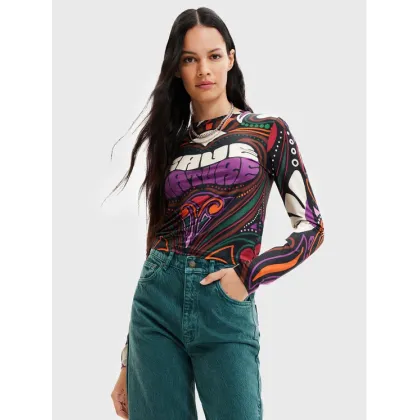 Zdjęcie Desigual Bluzka Blair 22WWTK35 Kolorowy Slim Fit