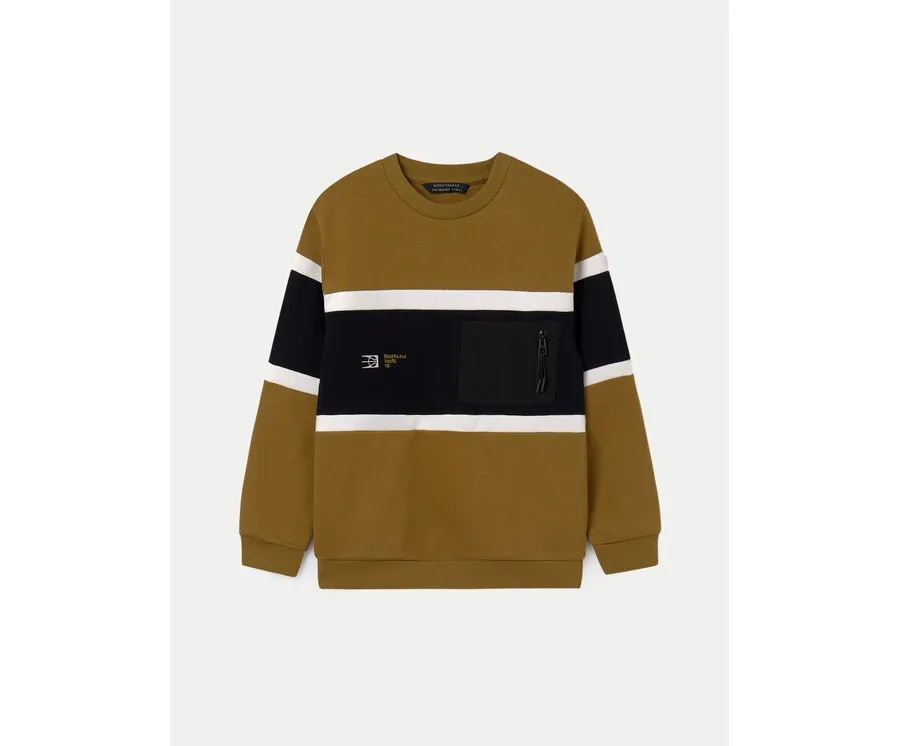 obrazek 1 Mayoral Bluza 7453 Brązowy Regular Fit