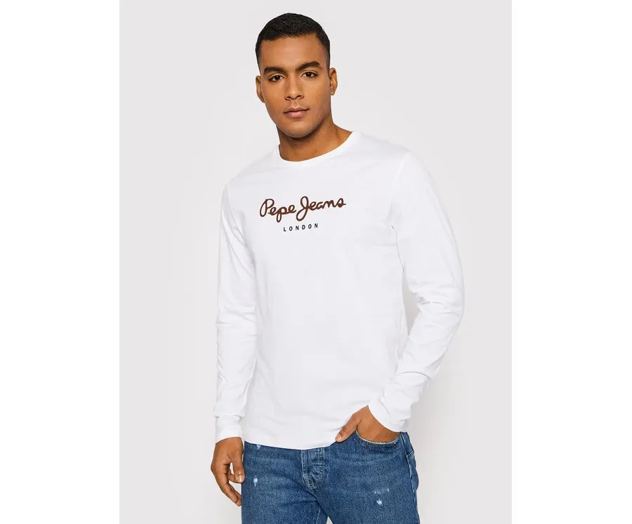 obrazek 1 Pepe Jeans Longsleeve Eggo PM508209 Biały Regular Fit
