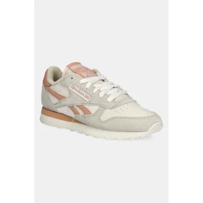 Zdjęcie Reebok sneakersy skórzane Classic Leather kolor beżowy 100201097