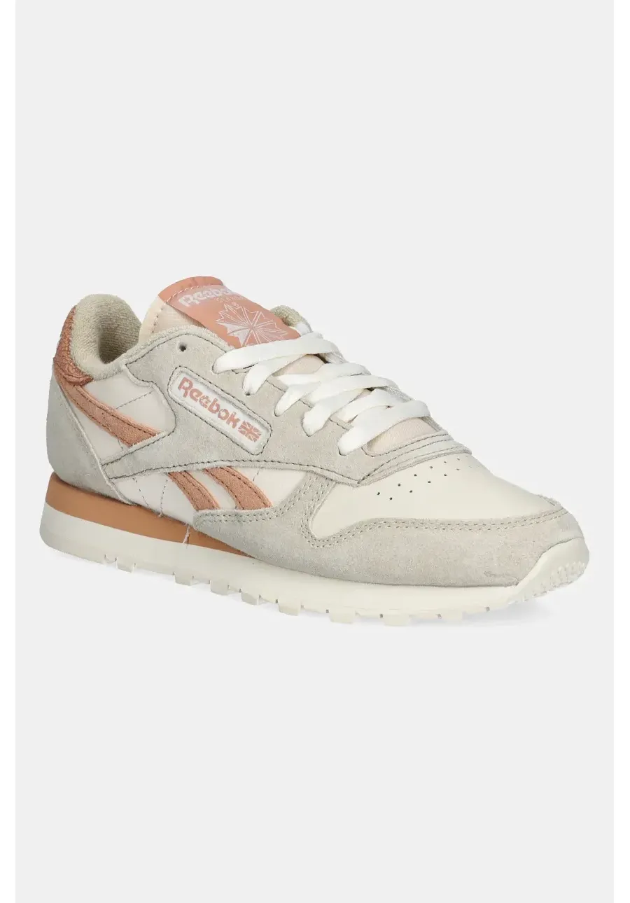 obrazek 1 Reebok sneakersy skórzane Classic Leather kolor beżowy 100201097