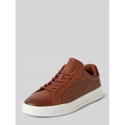 Zdjęcie Sneakersy skórzane z detalem z logo