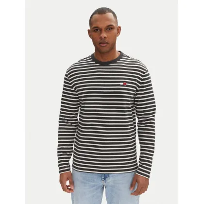 Zdjęcie Tommy Jeans Longsleeve Breton DM0DM20803 Szary Regular Fit