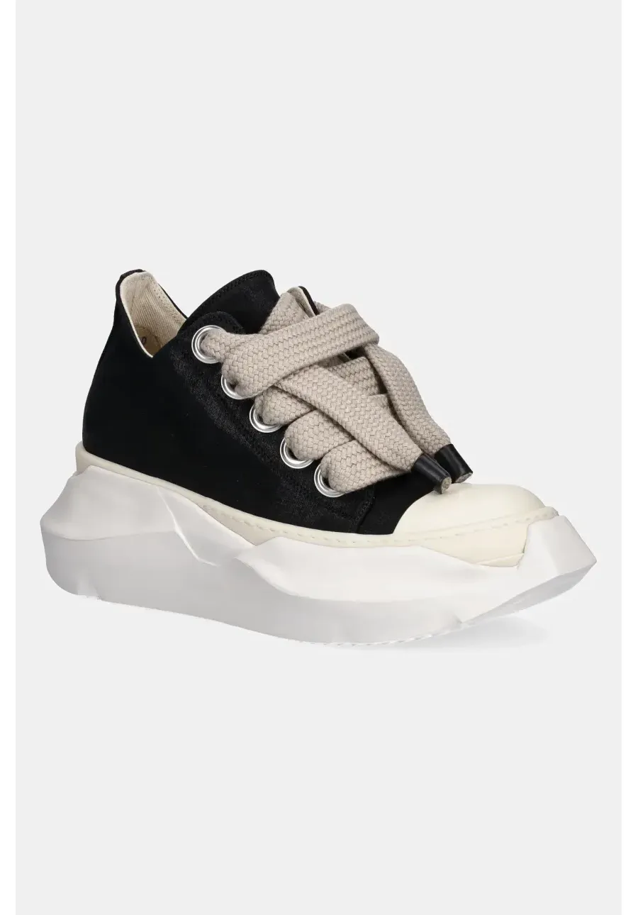 obrazek 1 Rick Owens DRKSHDW tenisówki Jumbo Laces Abstract Low Sneak kolor czarny DS01E3845.SCFW2