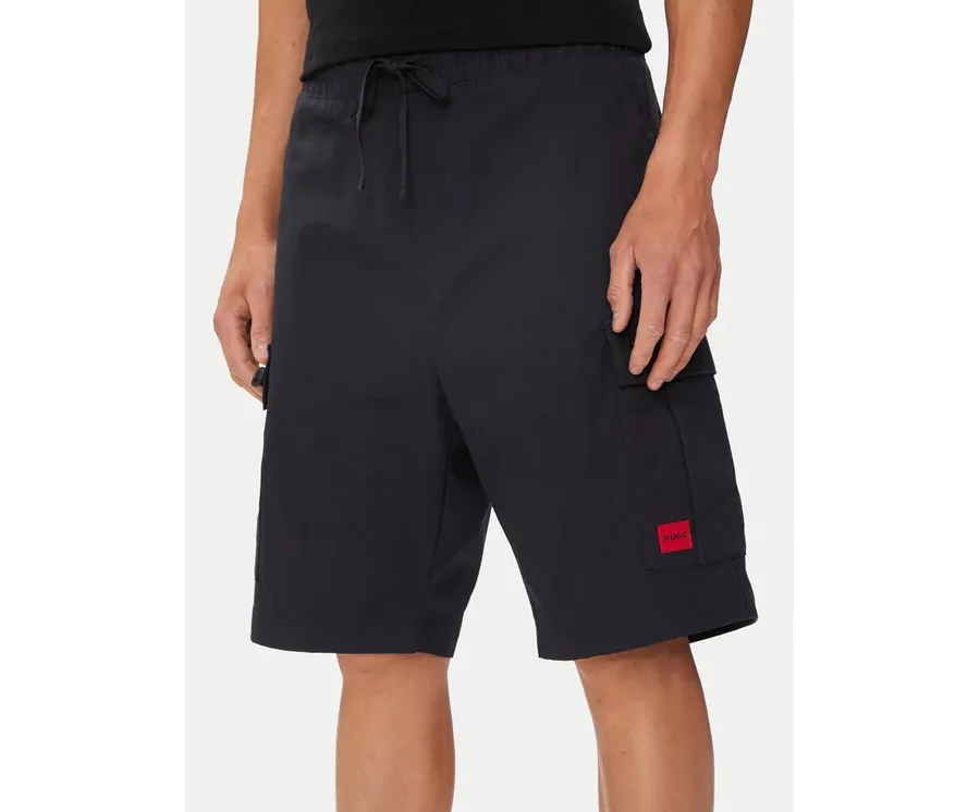 obrazek 1 Hugo Szorty materiałowe Garlio242 50510594 Czarny Regular Fit HUGO