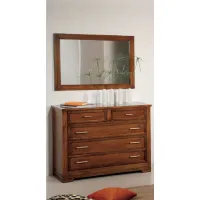 Picture Rectangular mirror made of solid poplar - Fratelli Mirandola