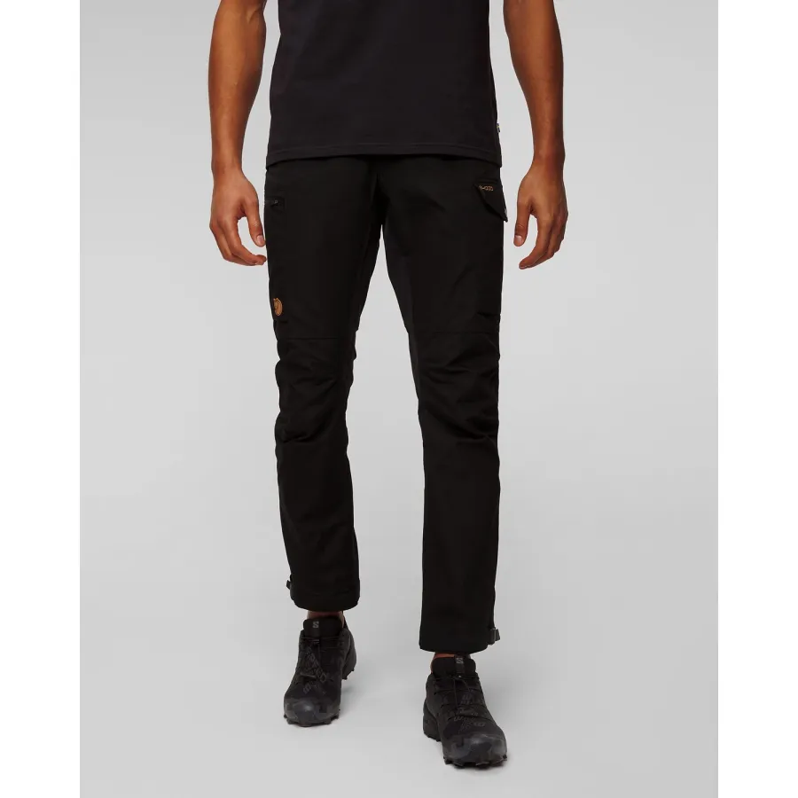obrazek 1 Czarne Spodnie Trekkingowe Męskie Fjallraven Kaipak Trousers M