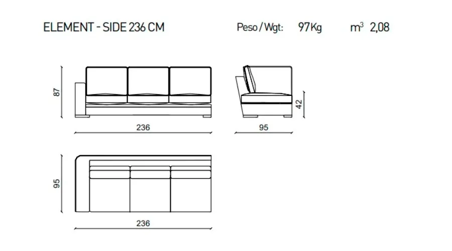 obrazek 3 Sofa Rex Sectional do nowoczesnych salonów - Ulivi Salotti