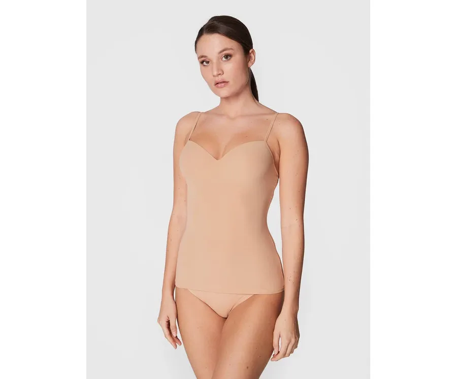 obrazek 1 Hanro Podkoszulek Allure 1462 Beżowy Slim Fit