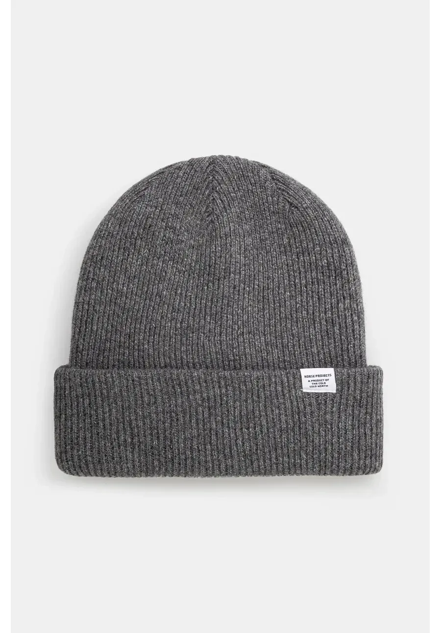 obrazek 1 Norse Projects czapka wełniana Czapka Norse Project Norse Beanie N95-0569 1500 kolor szary wełniana