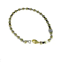 Picture Full chain bracelet with alternating patterned links