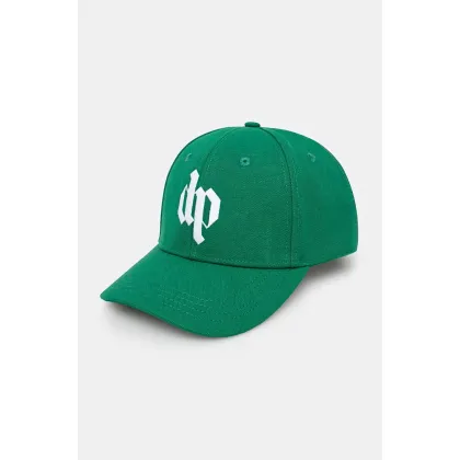 Zdjęcie DARKPARK czapka z daszkiem bawełniana Logo Embroidered kolor zielony z aplikacją UHT01.AFA02.6001