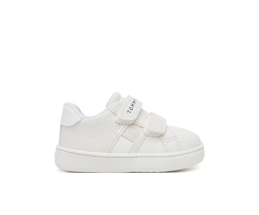 obrazek 1 Tommy Hilfiger Sneakersy Flag Low Cut Velcro Sneaker T1A9-33726-0375 M Biały
