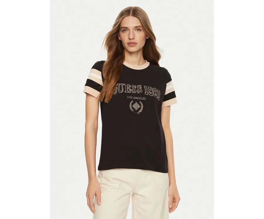 obrazek 1 Guess T-Shirt V5RI00 KA260 Brązowy Regular Fit