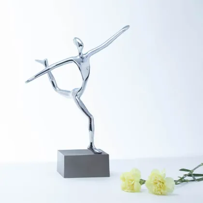 Picture Sports brass table sculpture for home and office decor