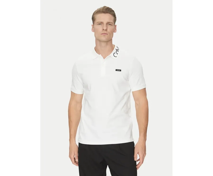 obrazek 1 Calvin Klein Polo K10K114474 Biały Regular Fit