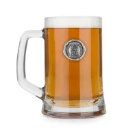 Picture A gift for a special occasion - a beer mug with a tin initial - a stylized letter