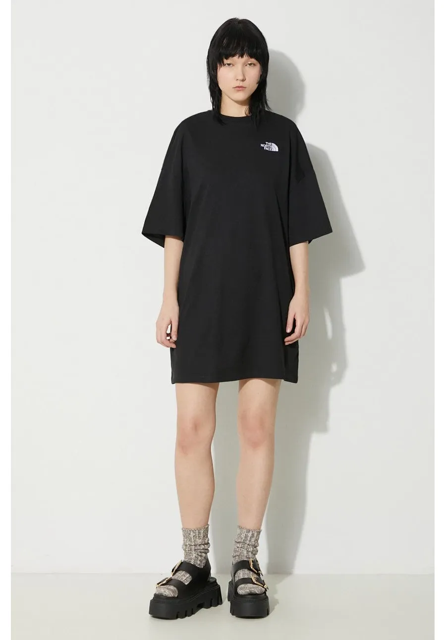 obrazek 1 The North Face sukienka W S/S Essential Oversize Tee Dress kolor czarny mini oversize NF0A87NFJK31