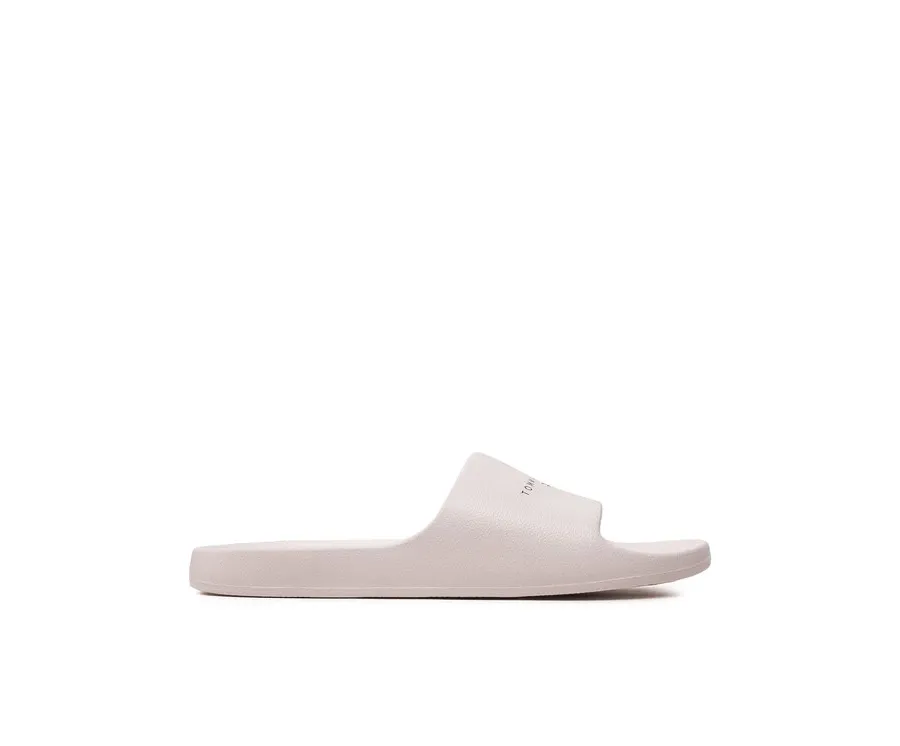 obrazek 1 Tommy Jeans Klapki Tjw Printed Pu Pool Slide EN0EN02693 Écru