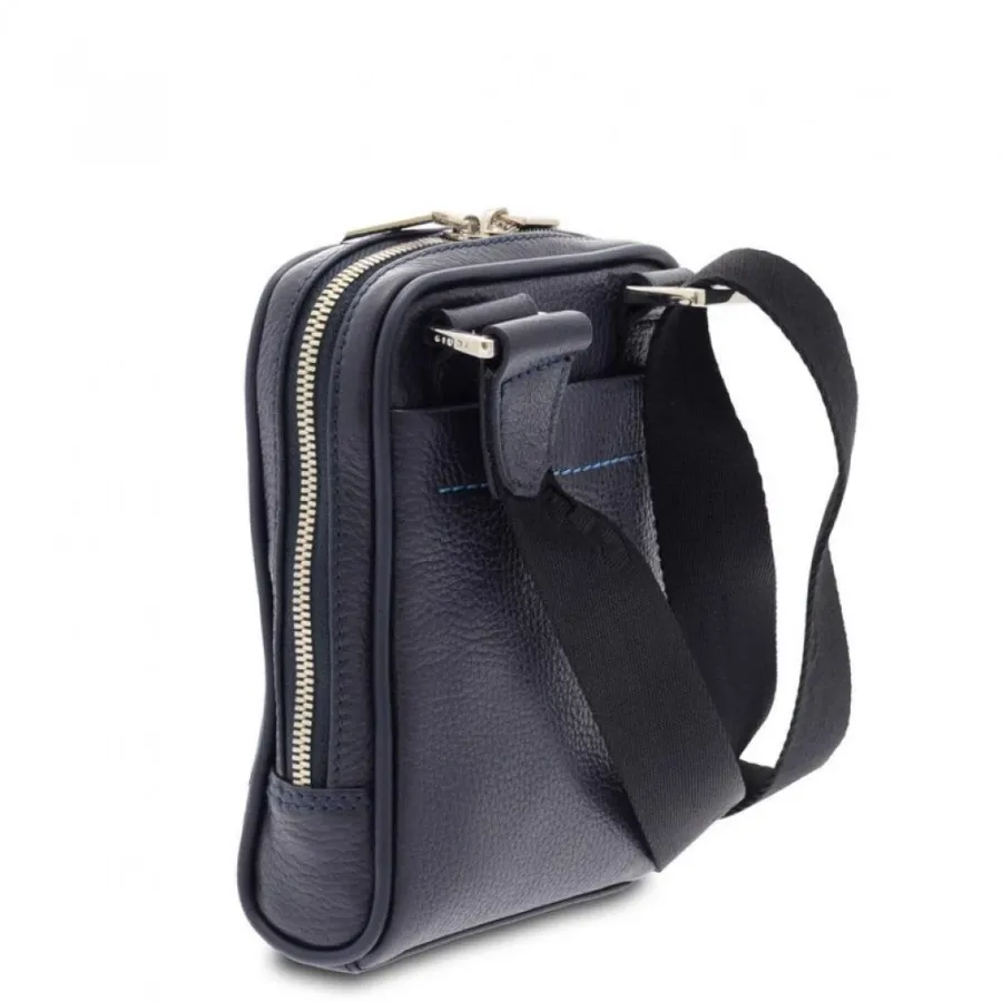 obrazek 2 Granatowa męska torba ze skóry - Giudi