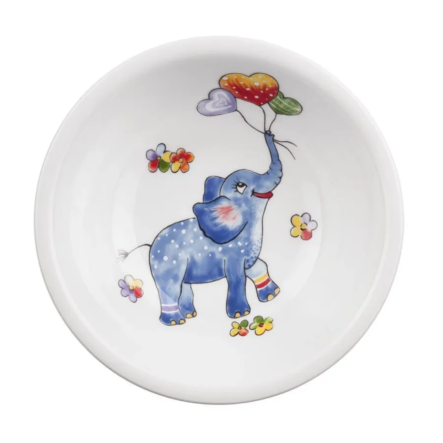 obrazek 2 Piękna okrągła porcelanowa miska 16 cm zdobiona motywem słonia - Seltmann Weiden