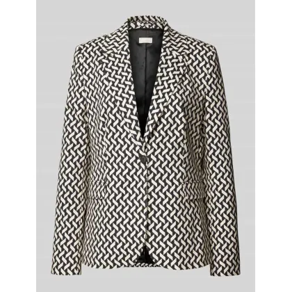 Zdjęcie Żakiet o kroju regular fit z kołnierzem z połami