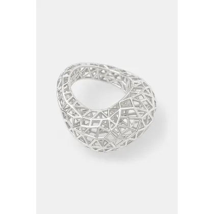 Zdjęcie Tom Wood pierścionek srebrny Maze Ring 101413