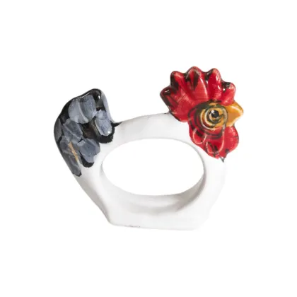 Zdjęcie Stylowa ceramiczna obrączka na chustkę - Virginia Casa