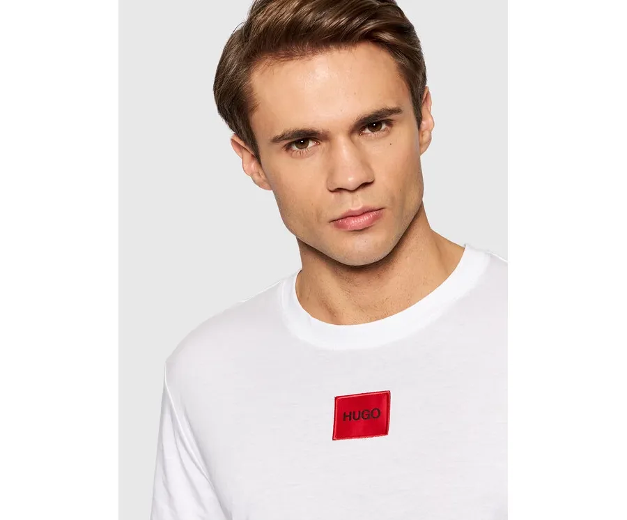 obrazek 1 Hugo T-Shirt Diragolino 212 50447978 Biały Regular Fit HUGO