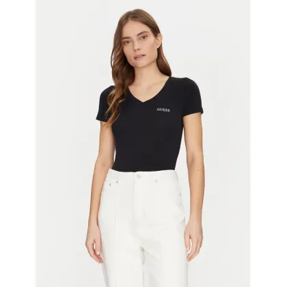 Zdjęcie Guess T-Shirt O5RI02 KBBU1 Czarny Regular Fit