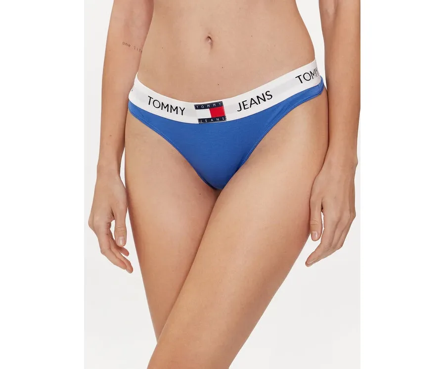 obrazek 1 Tommy Jeans Stringi UW0UW04956 Niebieski